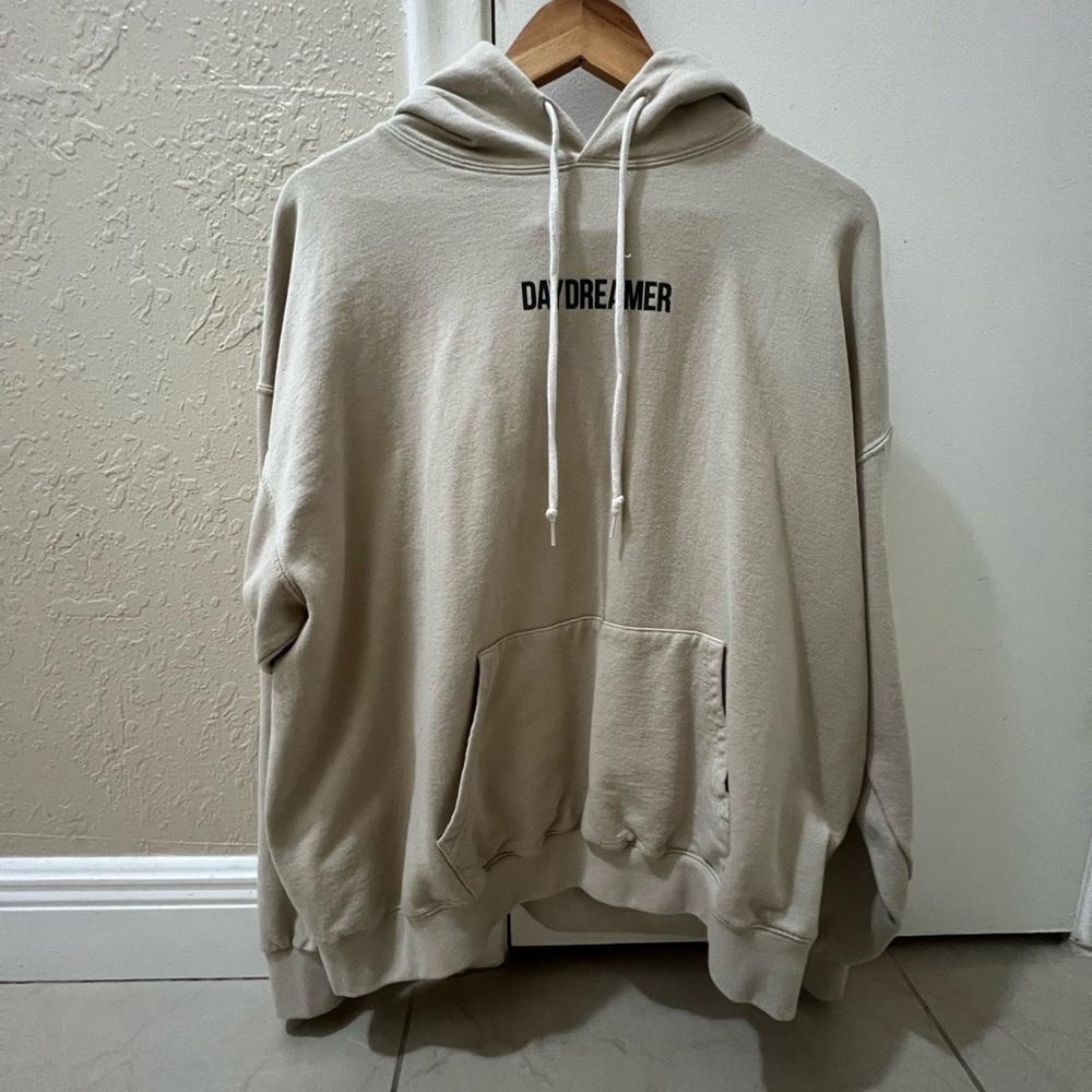 Mens ARTIST UNION "DAYDREAMER" hoodie sweatshirt tan/cream